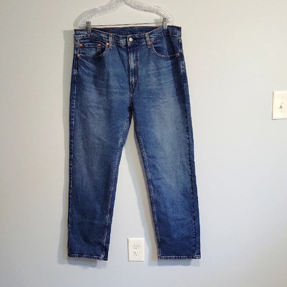 Levi's Mens 505 Regular Jeans Straight Leg Denin Medium Wash Size 38x32 NWT